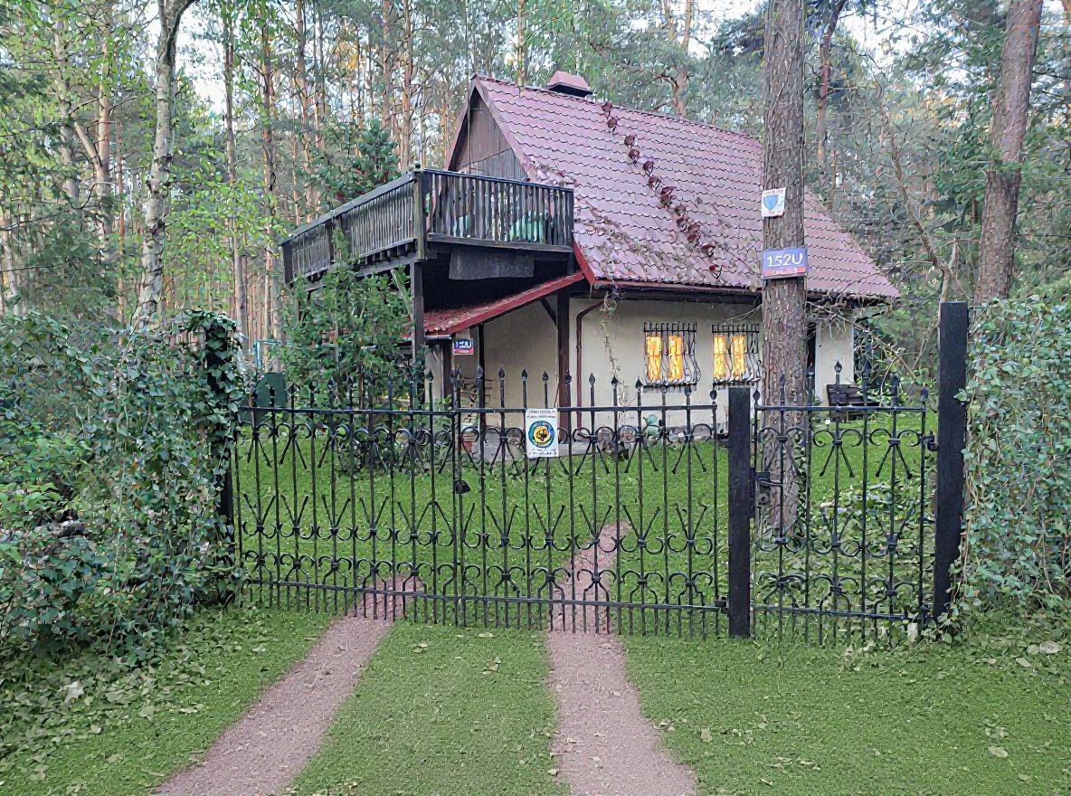 Brama wejściowa z ogrodzeniem
